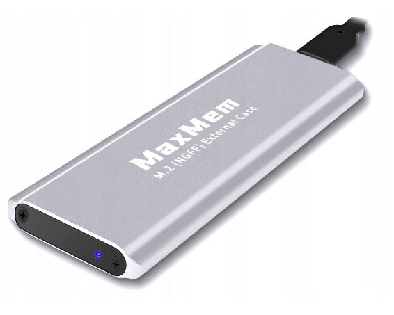 External SSD 512GB MaxMem Portable USB 3.0 silver