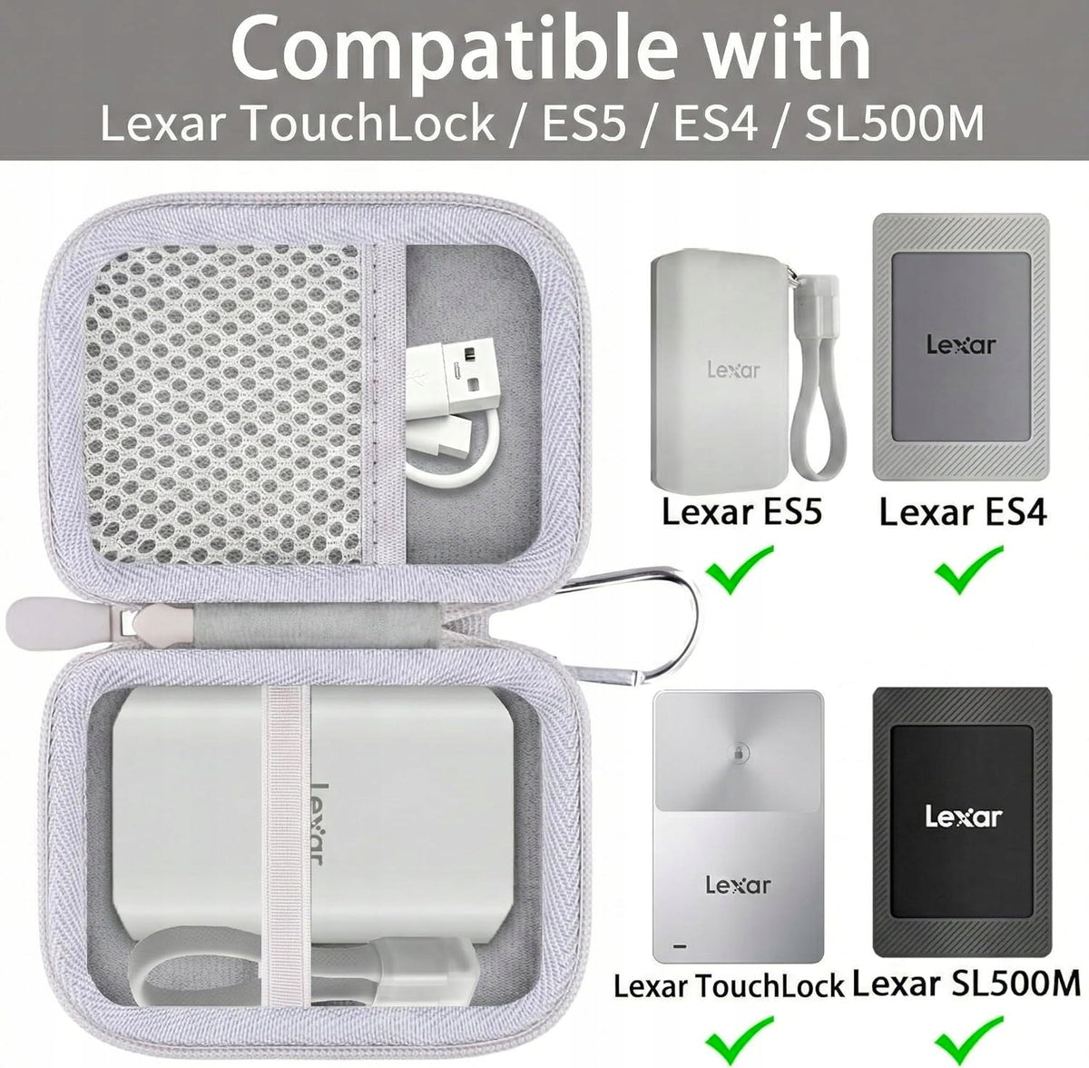 External SSD Akcesoria Lexar ES5, ES4, SL500, SL500M 1TB Manufacturer Akcesoria