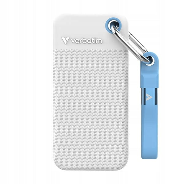 External SSD Verbatim Pocket SSD summer edition 2TB 2000GB white Packaging status original