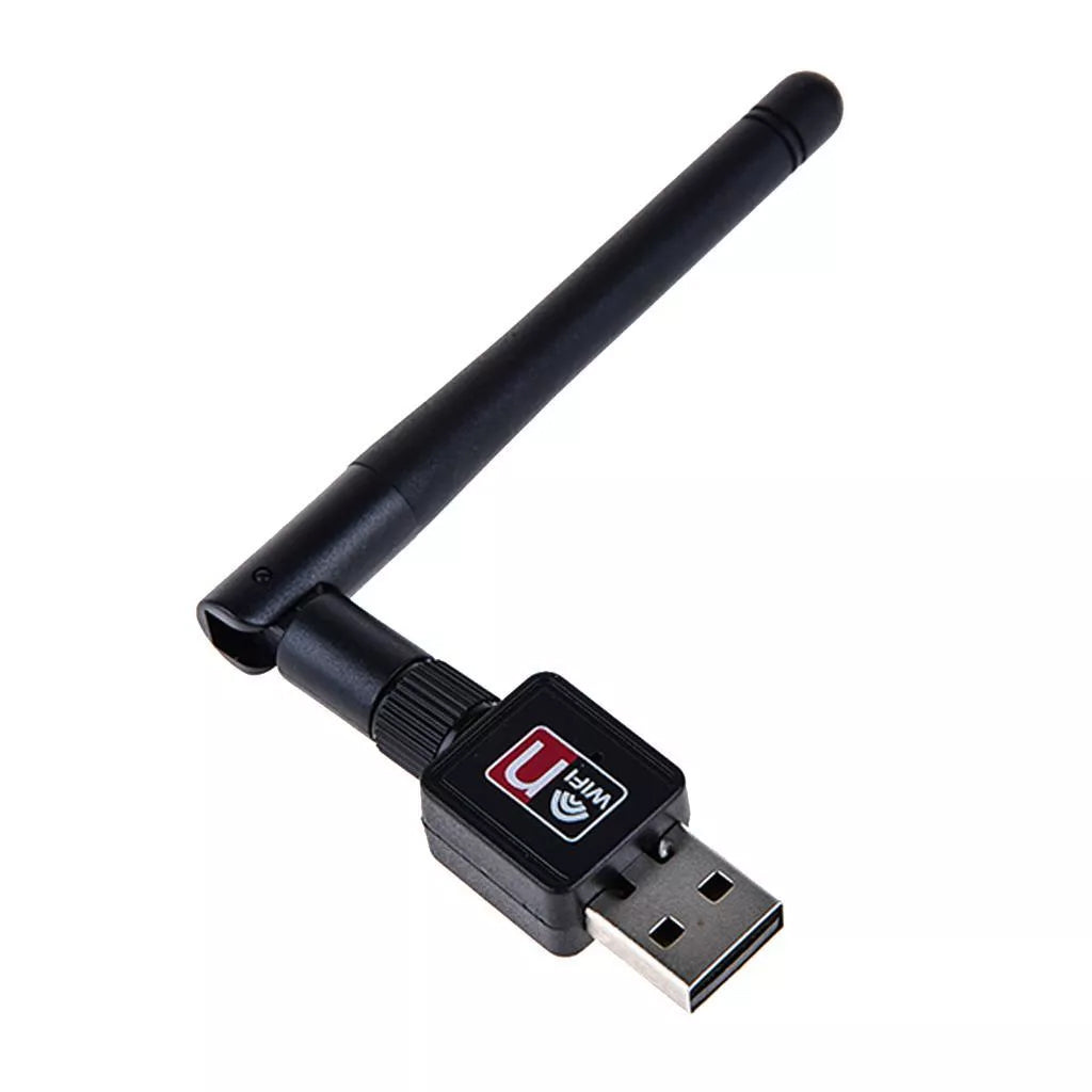 External USB 2.0 600 Mbps Wi-Fi network card with unscrewable antenna