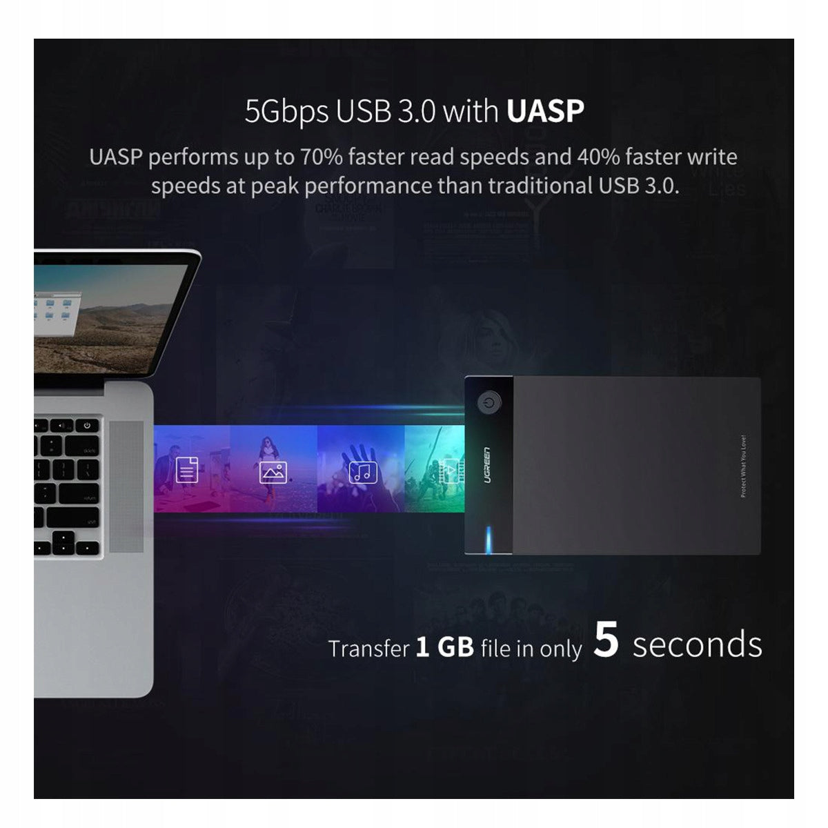 External drive 10TB USB 3.0 UGREEN Manufacturer code UGREEN_SS
