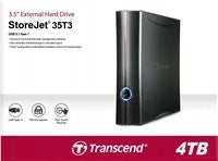 External drive Transcend StoreJet 35T3 4TB HDD USB 3.0 Manufacturer Transcend