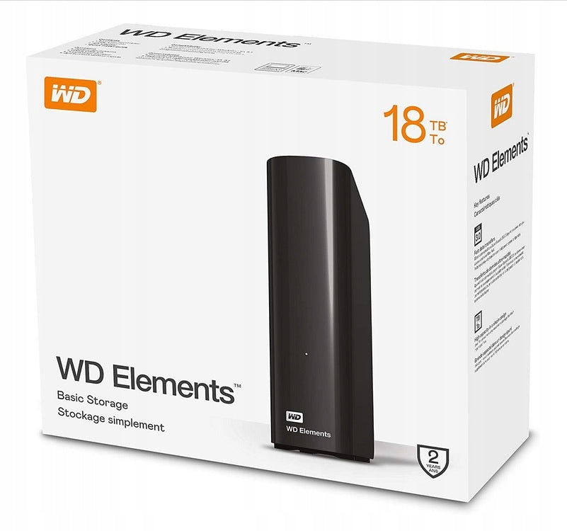 External drive WD Elements Desktop 3.5 18TB Packaging status original