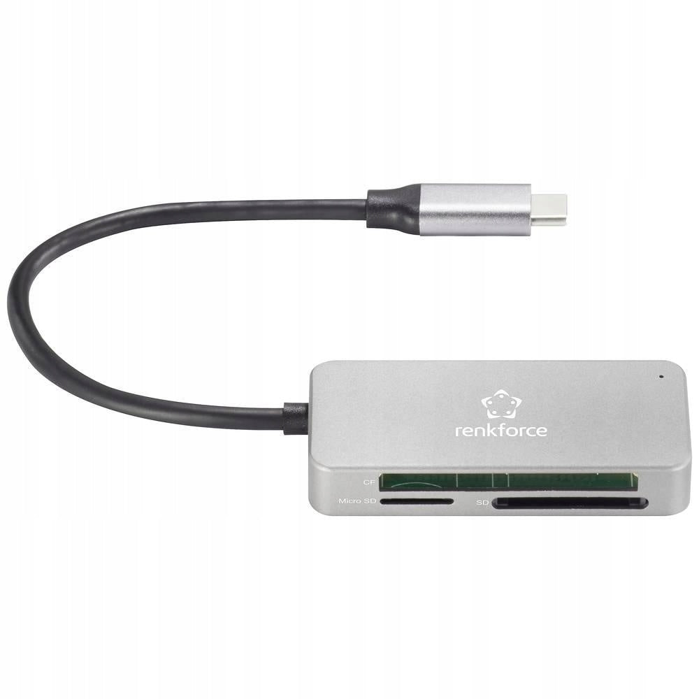 External memory card reader Renkforce RF-PCR-210 RF-5151020 USB-C 5Gbps Manufacturer Renkforce