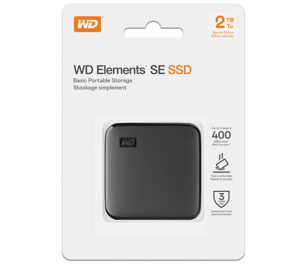 Externí SSD disk WD Elements SE 2TB USB 3.2 Gen. 1 černý Model SE