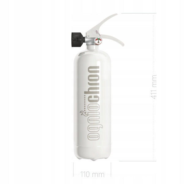 Extinguishing device 2x ABF white Ogniochron home fire extinguisher