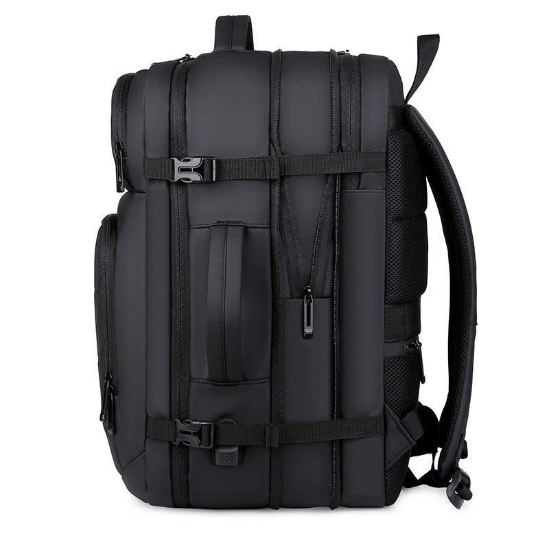 Extra Large Business Travel Backpack For Laptop Black Waterproof Brand no brand