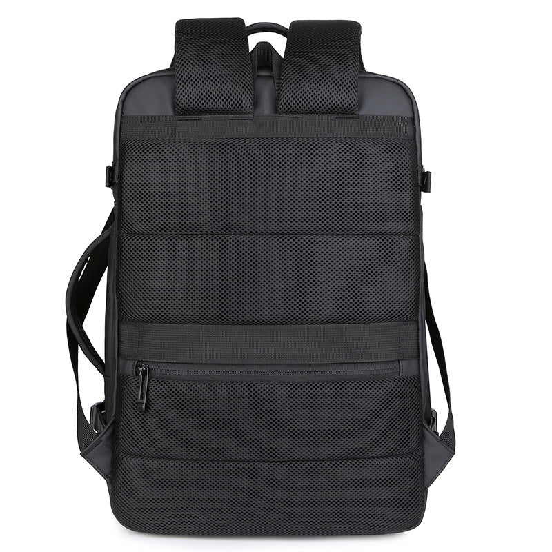 Extra Large Business Travel Backpack For Laptop Black Waterproof Packaging status original