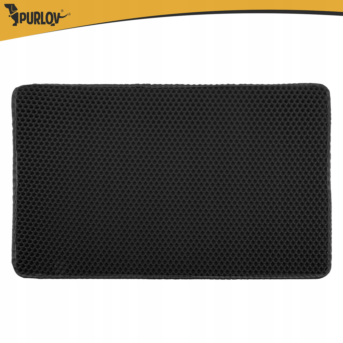 Extra Large Cuvette Mat Double Layer Cat Pad 75x55 Black Brand Purlov