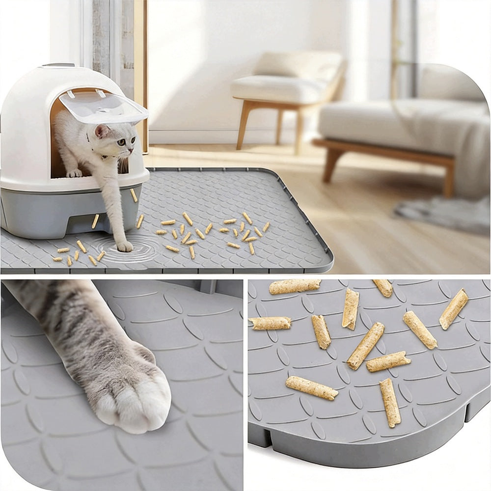 Extra Large Cuvette Mat Double Layer Cat Pad Grey 86.3*55.8 Packaging status original