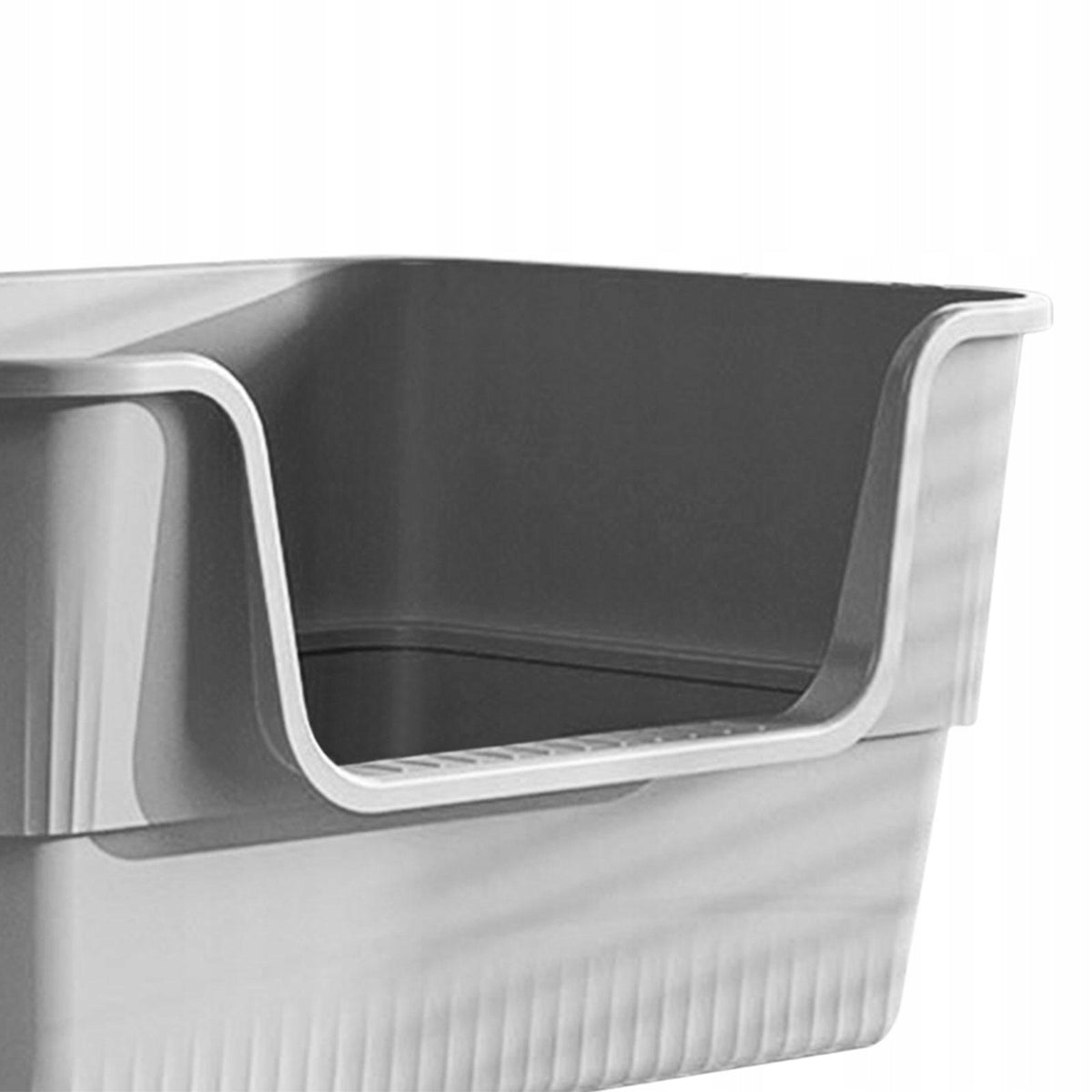 Extra Large Litter Box with High Sides Removable Anti Splashing Cat Gray Manufacturer code 06164074374