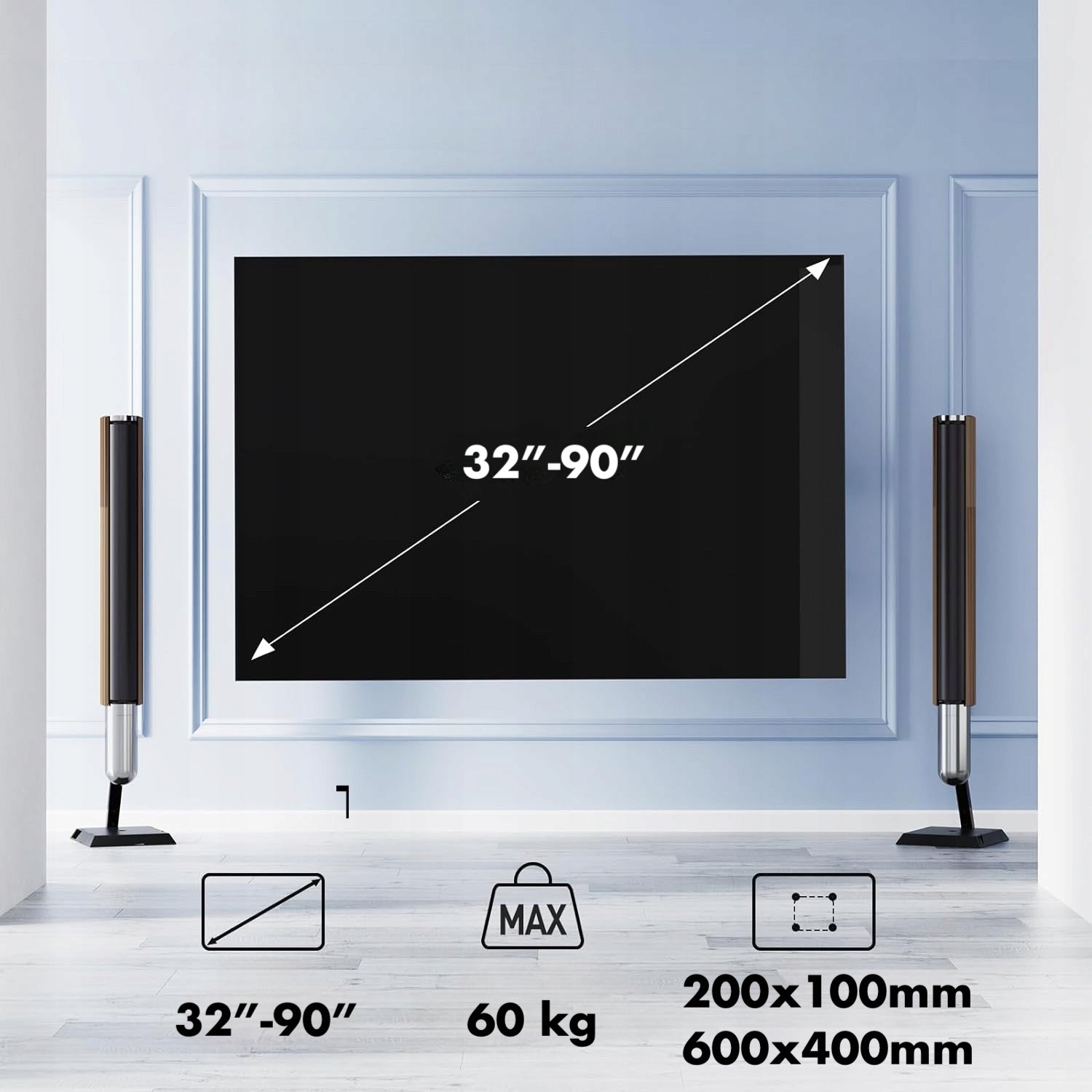 Extra Strong Rotating TV Holder TV Hanger 32-90 Inch Universal Packaging status original