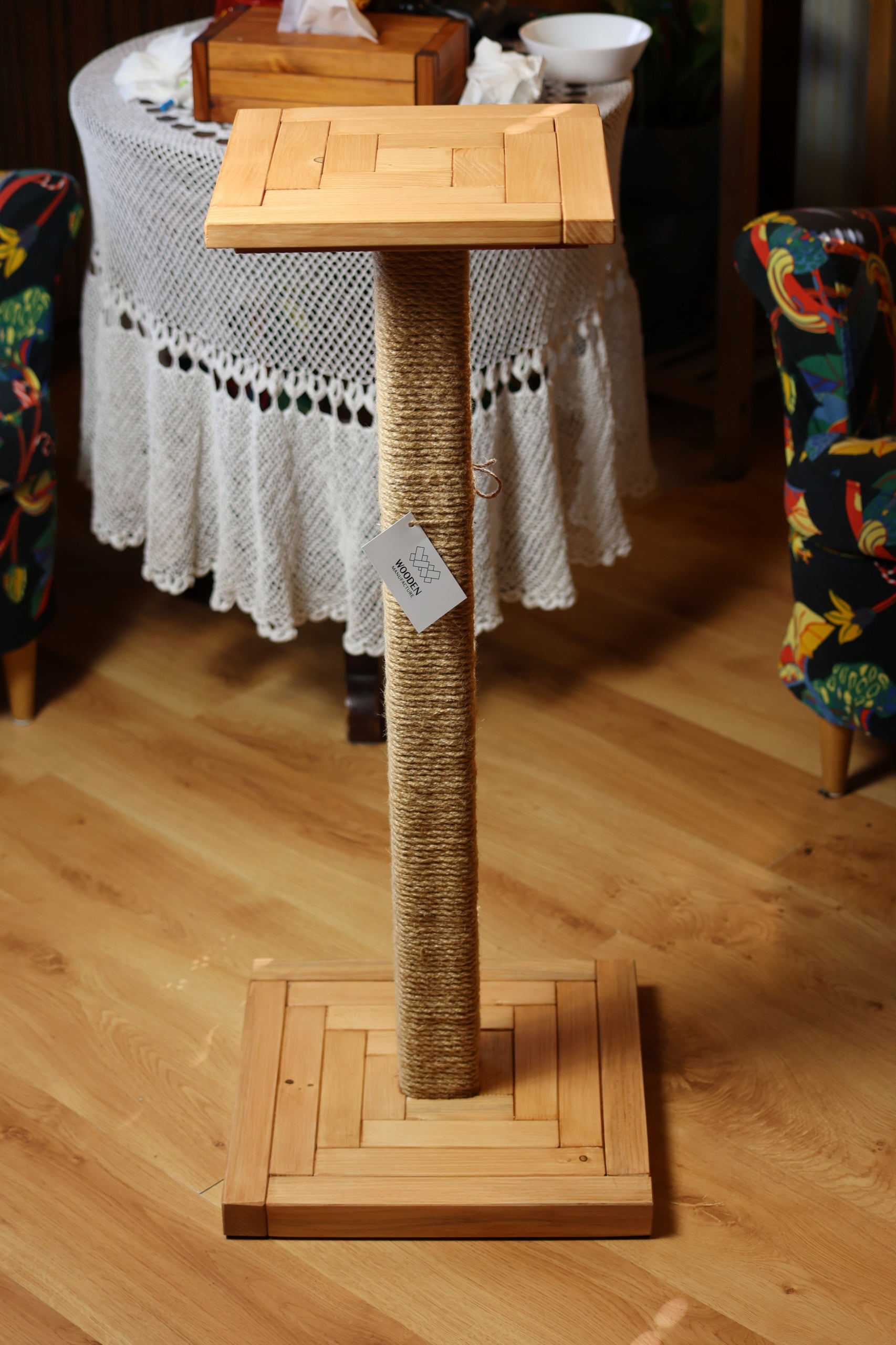 Extra large cat scratcher 90cm post high large shelf heavy wood Kind tall scratching post bed scratching post scratching tower