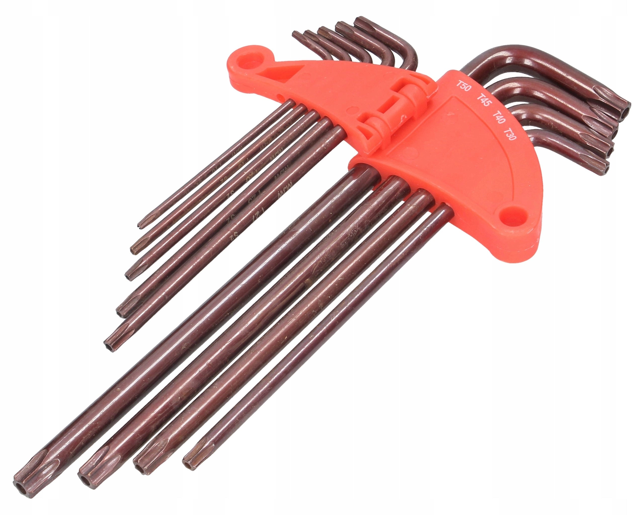 Extra long Allen wrench set with hole MJW