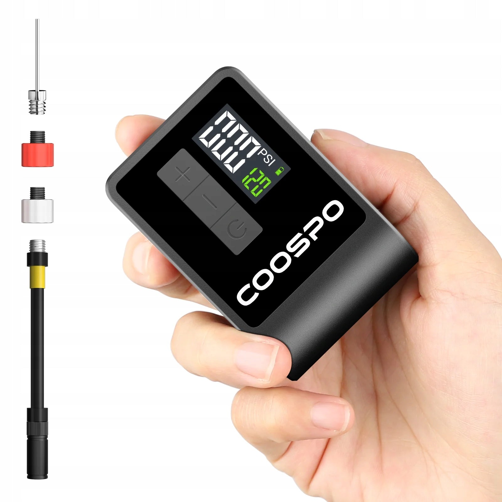 Extra small lightweight electric mini bicycle pump with battery Coospo AP-B1