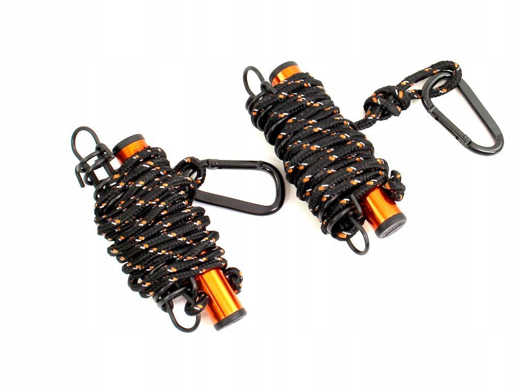 Extraction lines with spring for roofing, awning