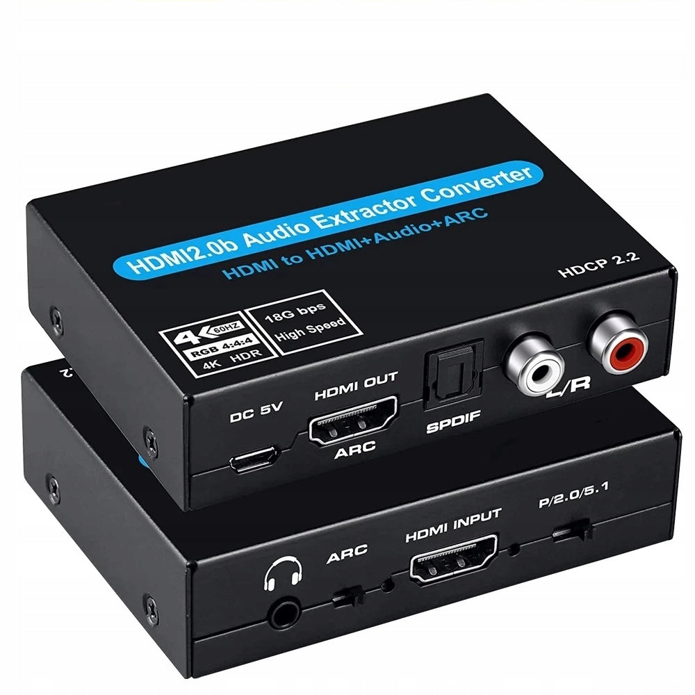 Extractor HDMI 2.0 TOSLINK CONVERTER ARC 5.1 HDCP