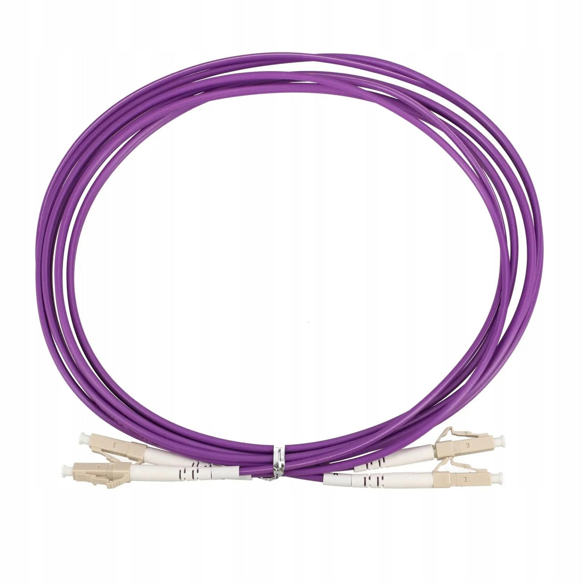 Extralink LC/ UPC- LC/ UPC Multimode Patch Cord, OM4, Duplex, 3mm, 2m