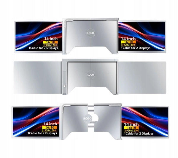 Extralink Smart Life S500 2-Screen 14'' FHD IPS 60Hz Laptop Monitors Packaging status original