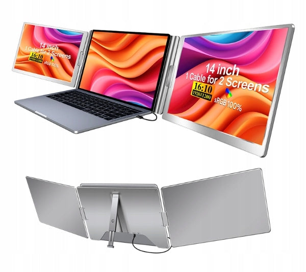 Extralink Smart Life S688 2-Screen 14'' FHD IPS 60Hz Laptop Monitors Sensor type IPS / PLS