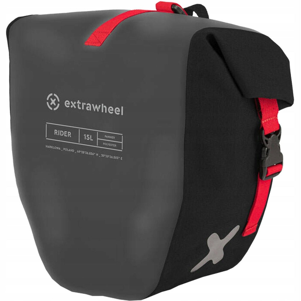 Extrawheel Rider Bicycle Pouches 2x15L Polyester Grey-Black Brand Extrawheel