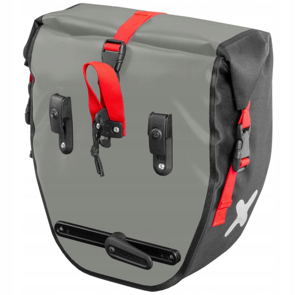 Extrawheel Rider Bicycle Pouches 2x15L Polyester Grey-Black Packaging status original