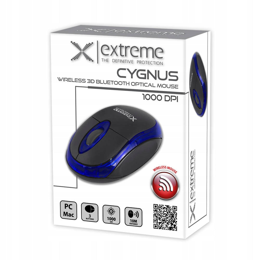 Extreme Wireless Bluetooth Mouse 3D Optical Cyngus Blue Extreme Model CYNGUS