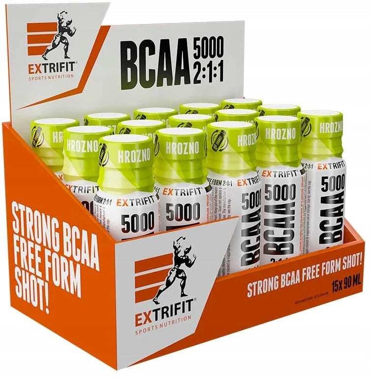 Extrifit BCAA 5000 2:1:1 Shot 15 x 90 ml - hrozno