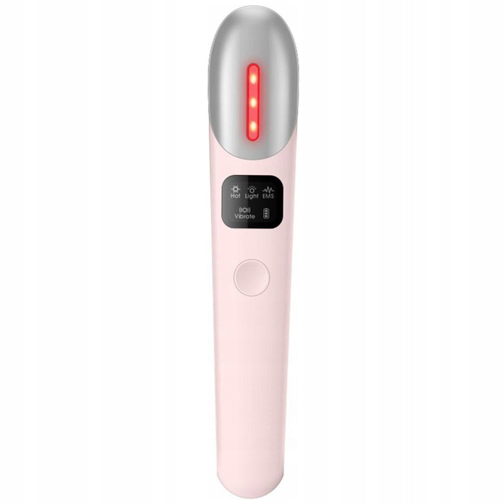 Eye Massager, Eye Massage Wand with Heat and Vibration, Eliminate Eye Pink Color multicolor