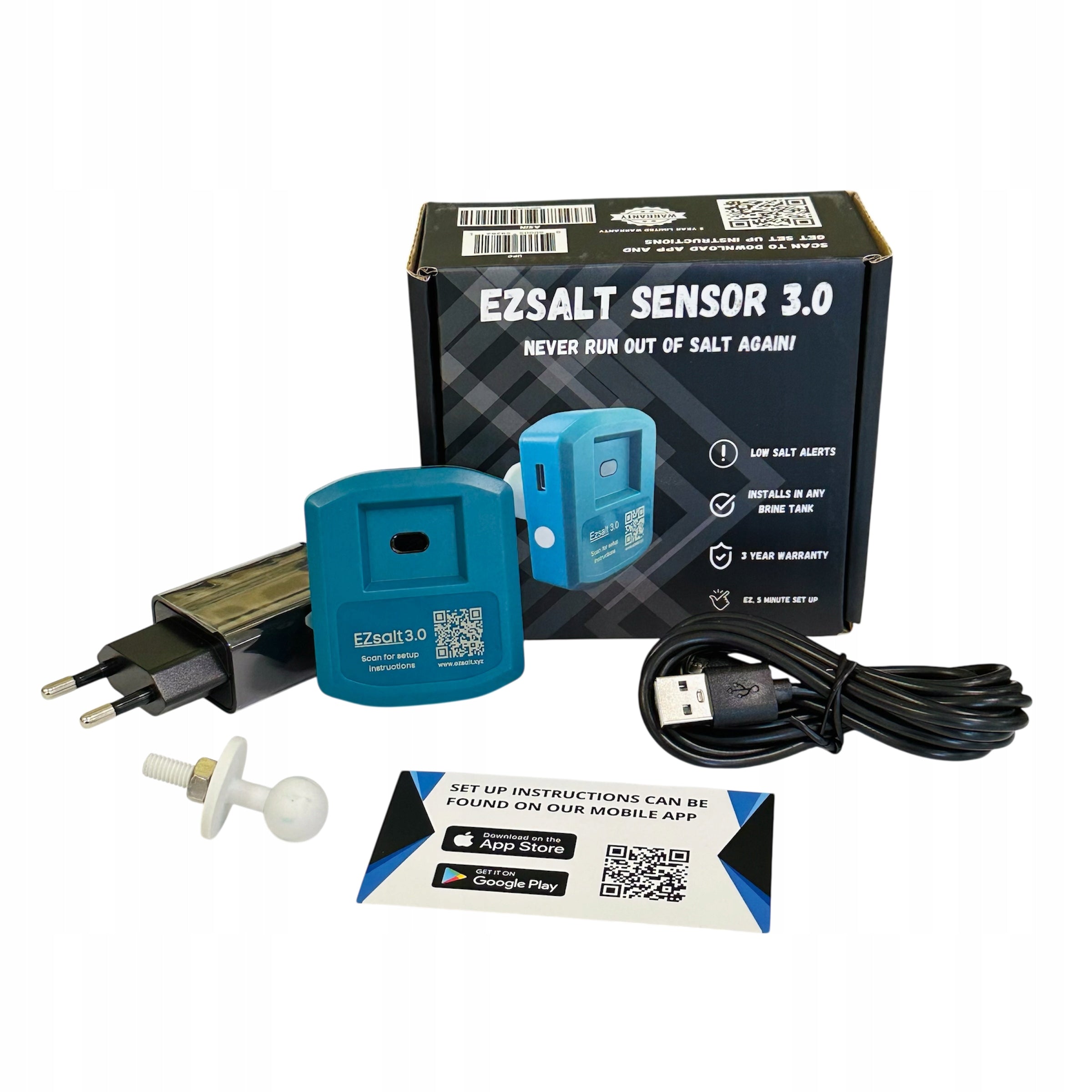 EzSalt Sensor 3.0 – Smart Salt Level Monitor for Water Softeners with App EAN (GTIN) 860005592821