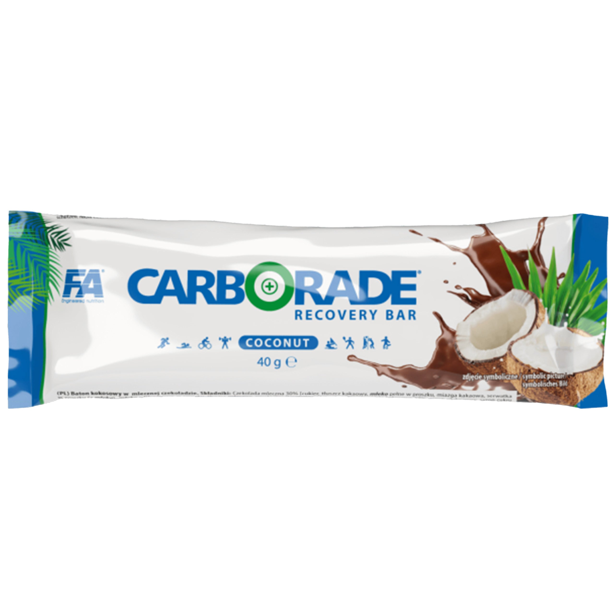 FA Carborade Recovery Bar 40g Tasty Snack Coconut / Coconut Bar