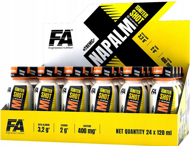 FA Extreme Napalm Shot pre-workout 120ml MANGO Packaging status original