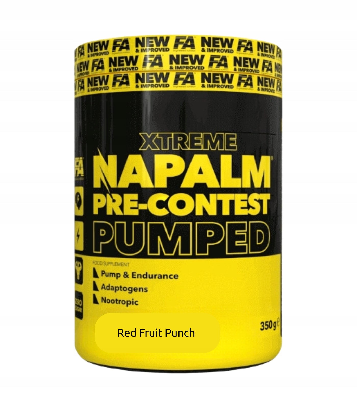 FA NAPALM PRE CONTEST PUMPED 350g PRE Work DRAGON FRUIT Packaging status original