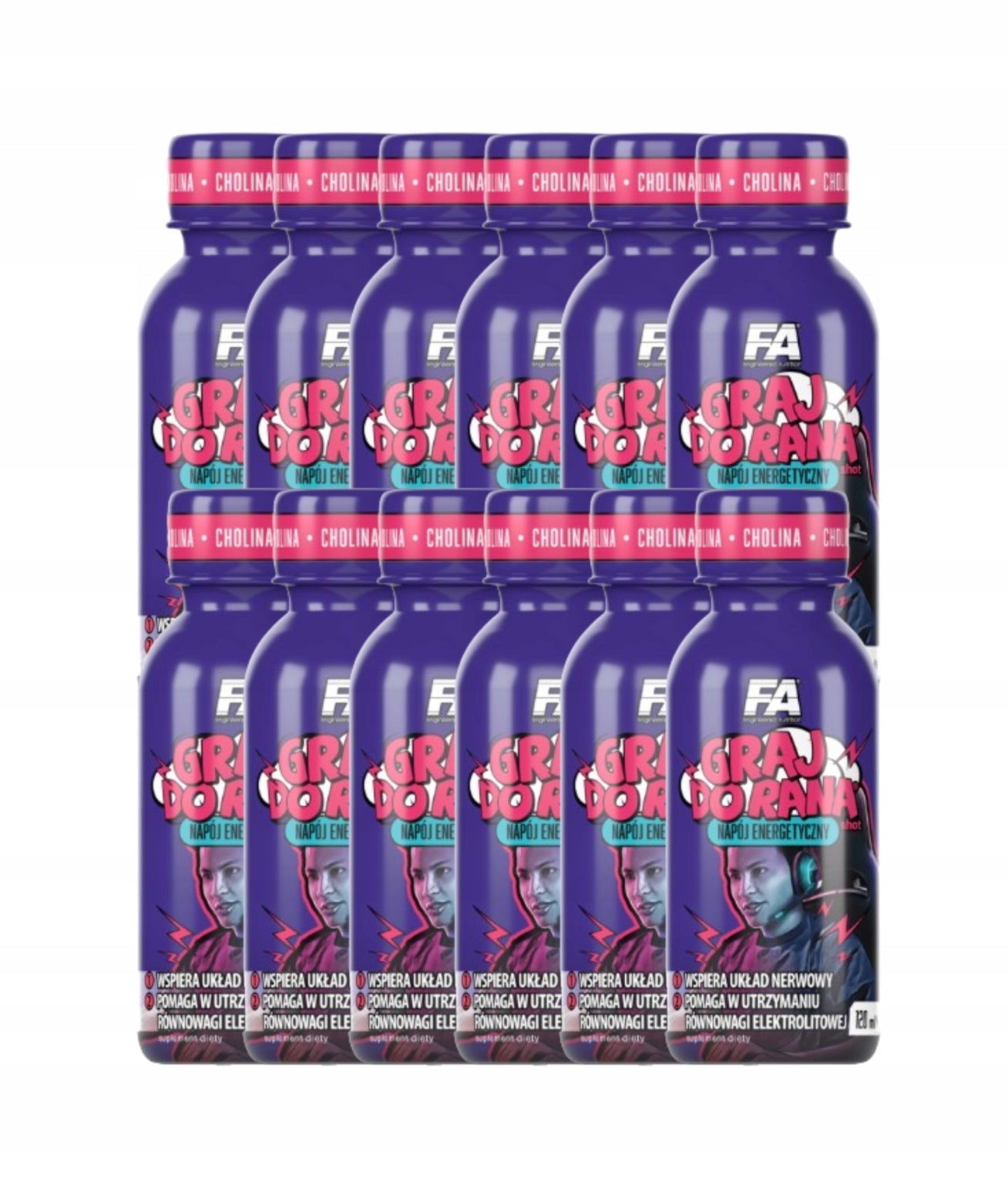 FA Play Do Rana Shot 12x 120 ml Cola 200mg Caffeine Pre-workout Energy
