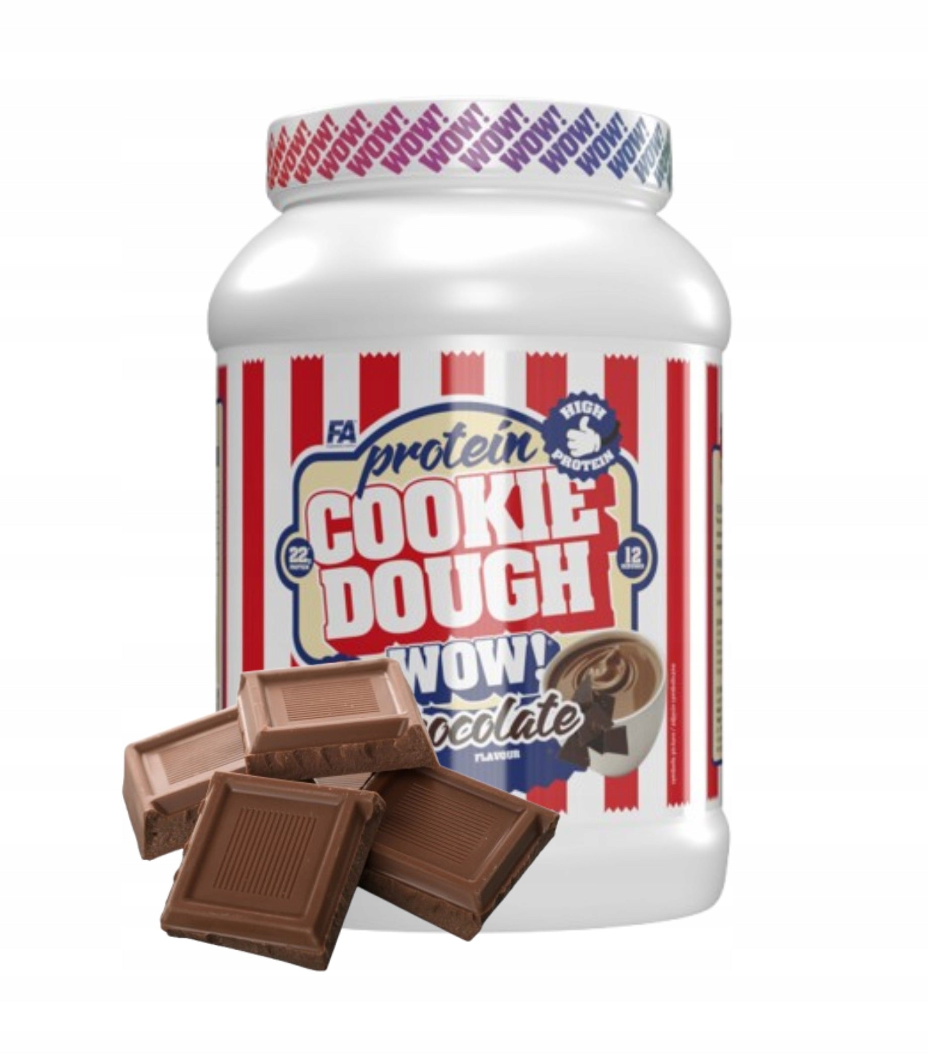 FA Wellness Line WOW! Cookie Dough 480 g Chocolate Protein
