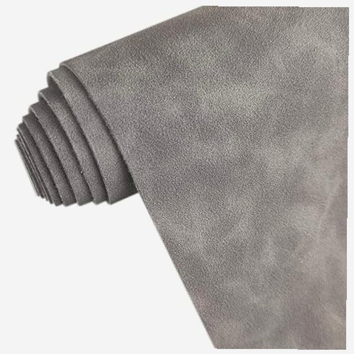 FABRIC ARTIFICIAL SUEDE DARK GRAY DIY HANDBAGS WALLETS 30X135 CM