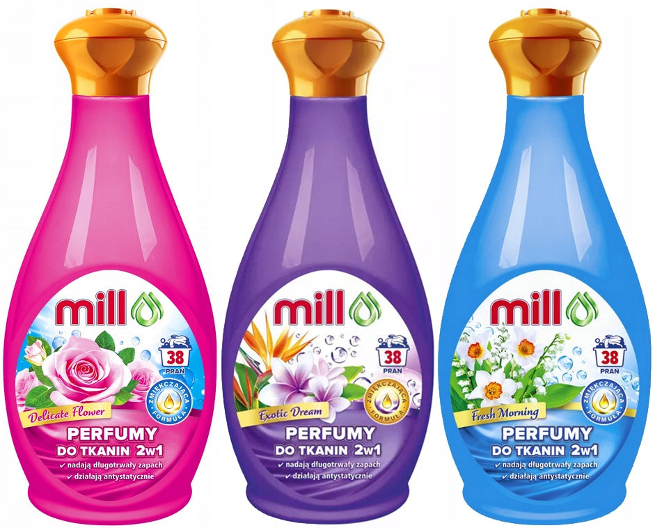 FABRIC PERFUME 2in1 PERMANENT FRAGRANCE MILL 760ML SET OF 3
