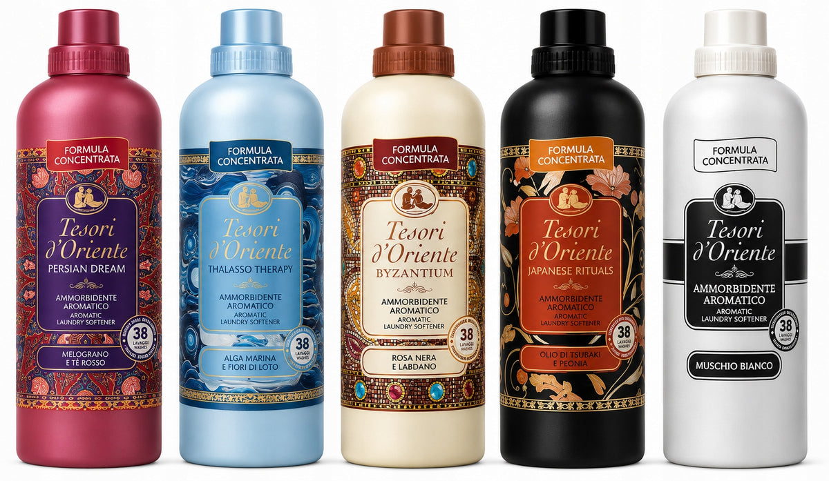 FABRIC SOFTENER Tesori d'Oriente Set 5x 760 ml Italian Concentrate