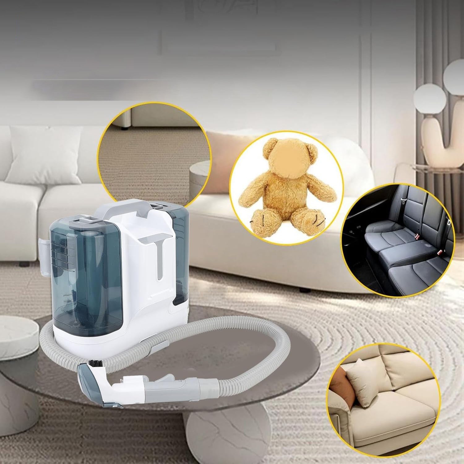 FABRIC VACUUM CLEANER SMALL SPRAY-SUCTION MACHINE STRONG CLEANING 450W EAN (GTIN) 6977171904960