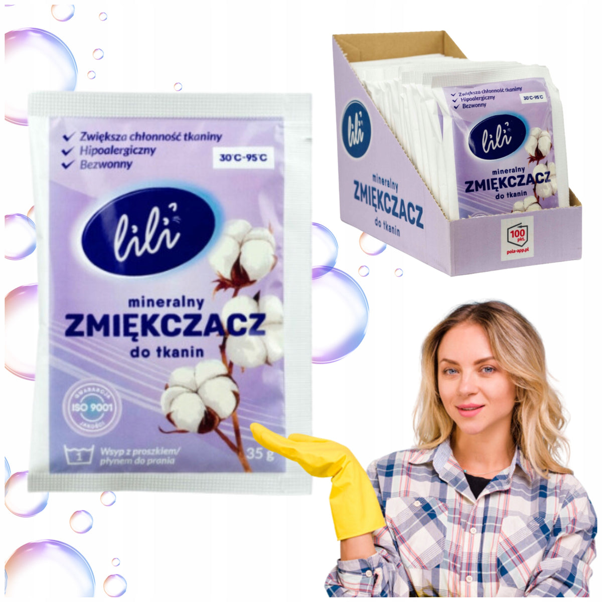 FABRIC WASHING SOFTENER 25 x 35 g RADZIEMSKA Packaging status original