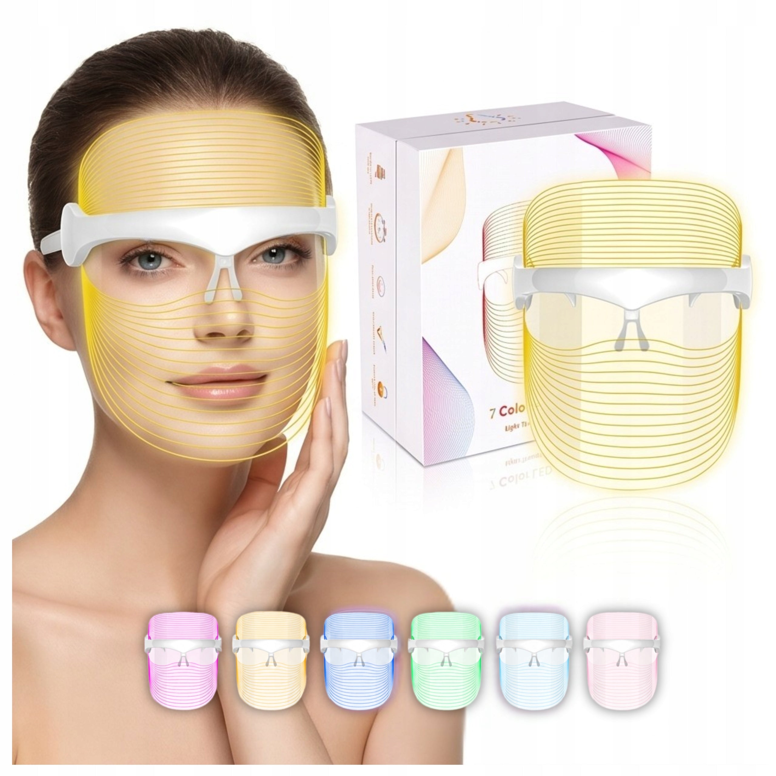 FACE MASK LED HOME NON-INVASIVE DEVICE TO IMPROVE THE APPEARANCE OF THE SKIN