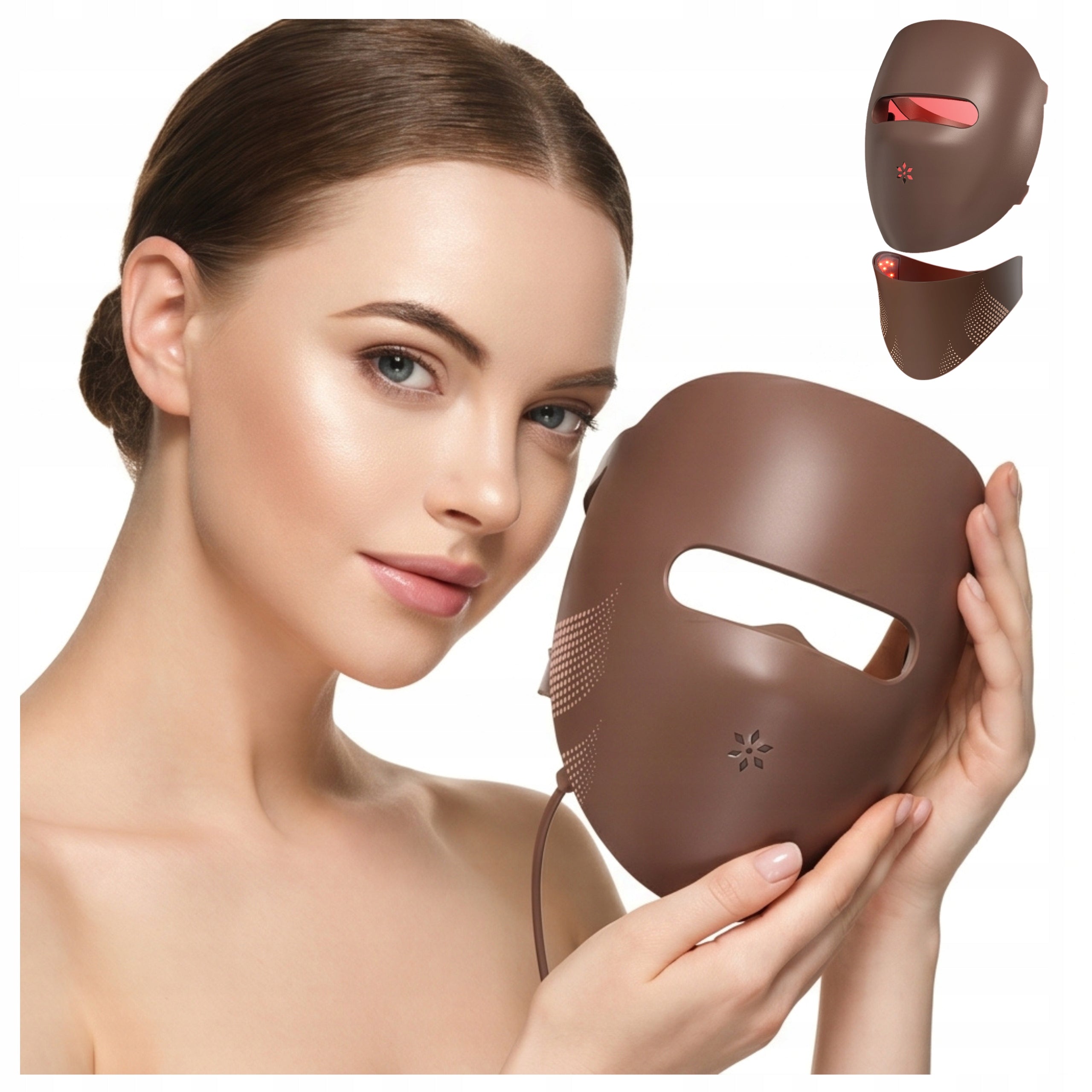FACE MASK WITH NON-INVASIVE COLLAR PROFESSIONAL TO IMPROVE SKIN 9D