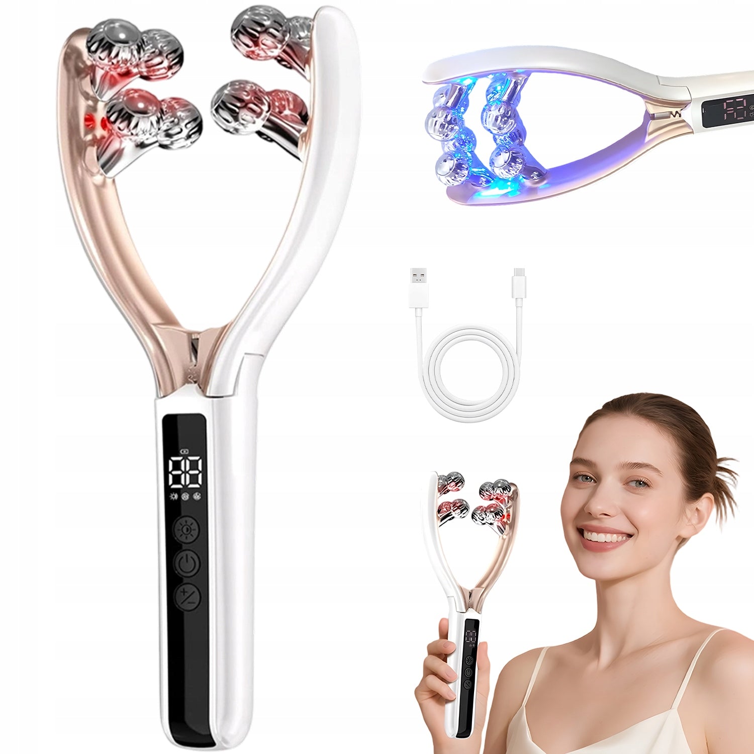 FACE MASSAGER ROLLER ELECTRIC MASSAGE FOR FACE MASSAGE