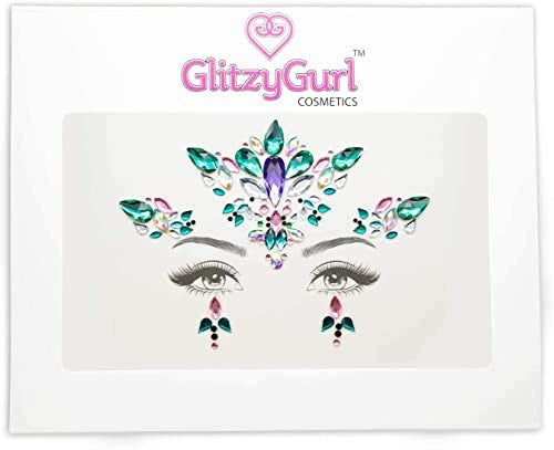 FACIAL GEMS HOLOGRAPHIC ACRYLIC GLITTER FOR CARNIVAL FESTIVAL Brand no brand