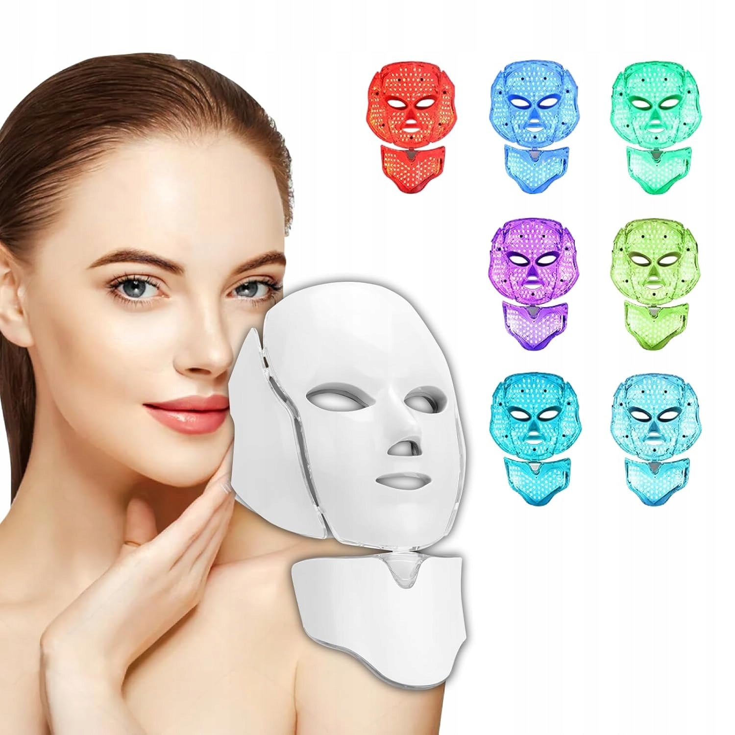 FACIAL LIGHT THERAPY DEVICE WITH ERGONOMIC DESIGN AND NON-INVASIVE Packaging status original