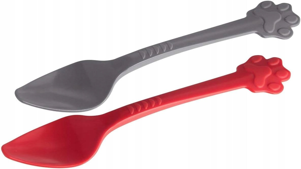 FACKELMANN spoon food 21cm plastic grey red dishwasher