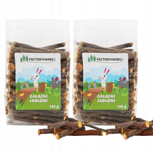 FACTORYHERBS Apple Twigs 150g Set x2