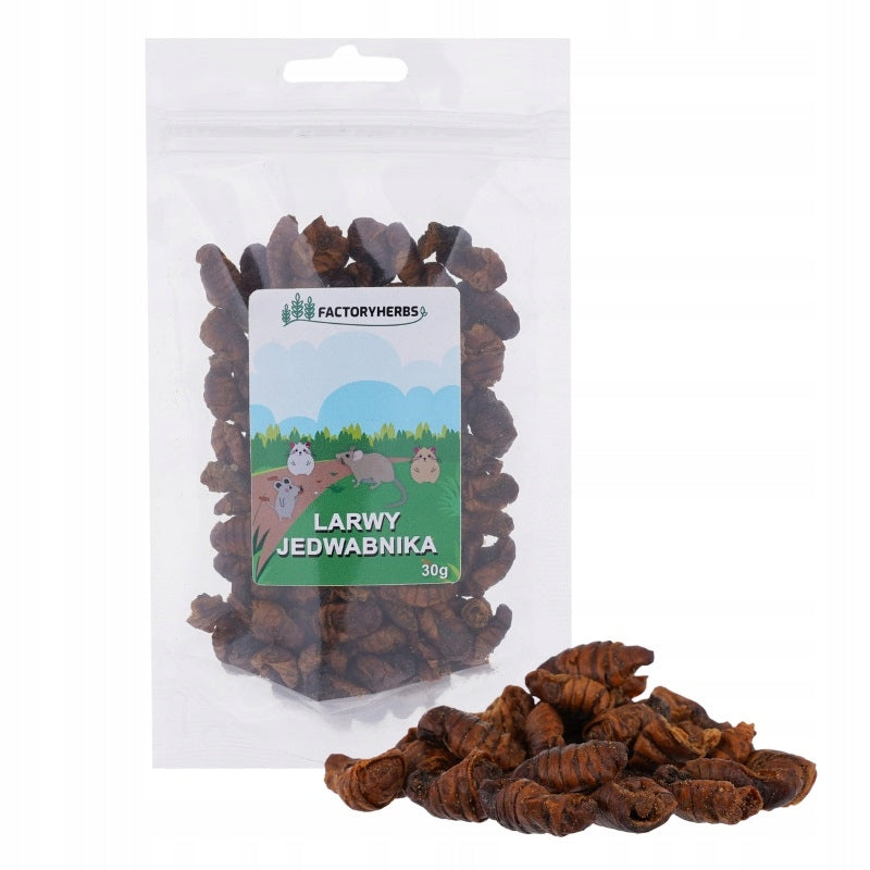 FACTORYHERBS Silkworm larvae 30g rich protein source