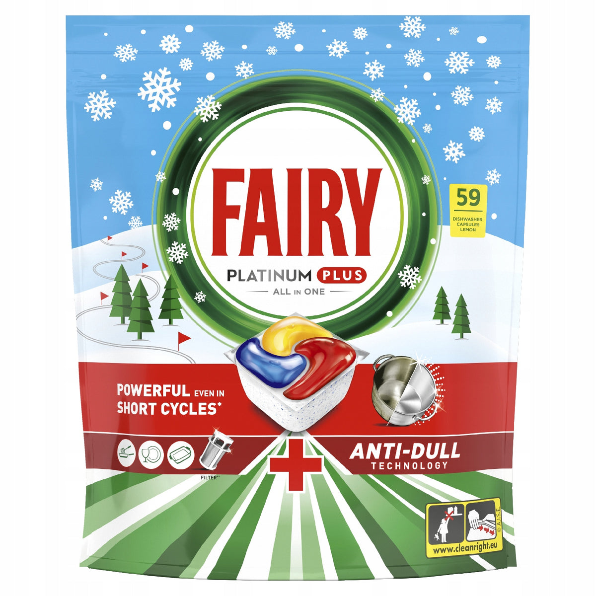 FAIRY 59 pcs Platinum Plus All in One Lemon
