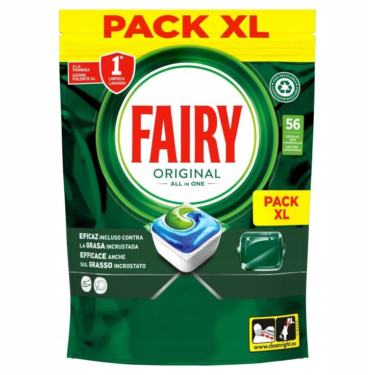 FAIRY ORIGINAL All in One 56 TABLETS Brand Fairy